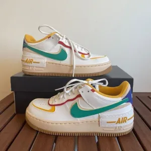 Nike Air Force 1 Shadow Summit White Neptune Green US Women 7.5/UK 5(CI0919-118)