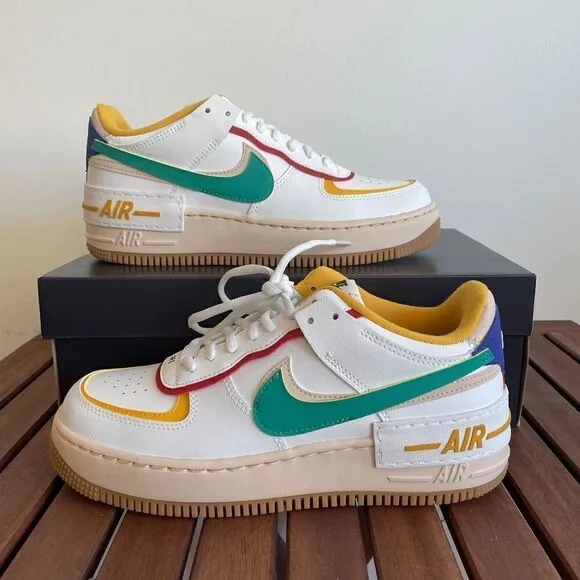 Nike Air Force 1 Shadow Summit White Neptune Green US Women 9/UK 6.5(CI0919-118)