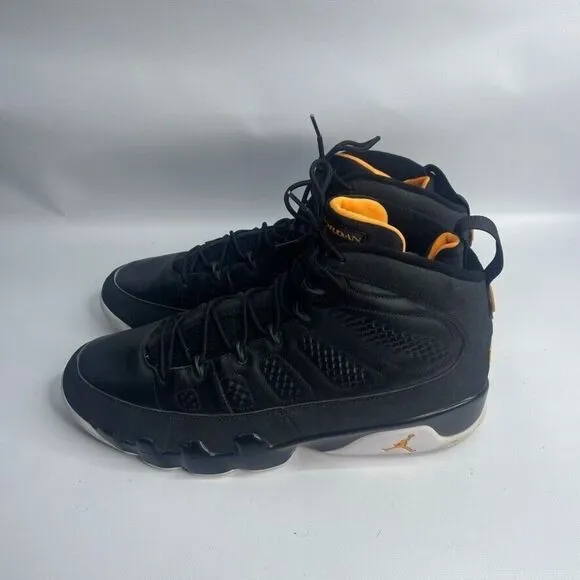 Nike Air Jordan‎ Retro IX 9 Black Citrus 302370-004 Size 14