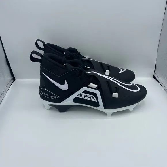 Nike Alpha Menace Pro 3 Mid Men’s Football Cleats Black CT6649-001 Brand new