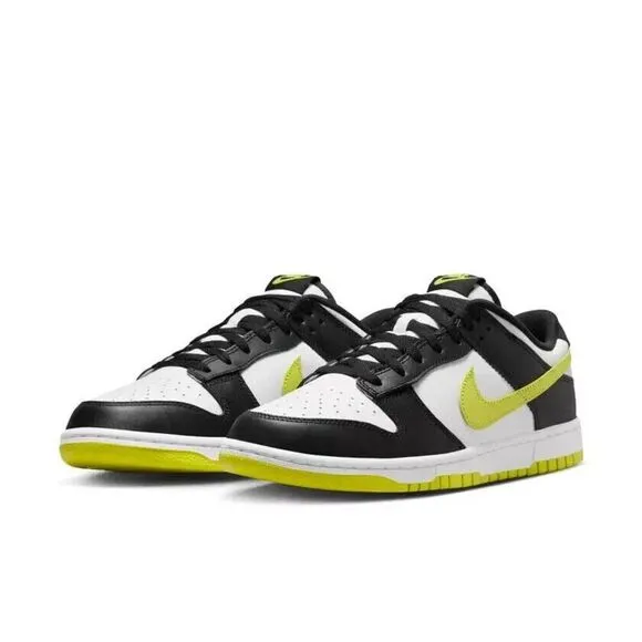 Nike Dunk Low DV0833-110 Sneakers Men's 8.5 White Leather Lifestyle Shoes TF3079