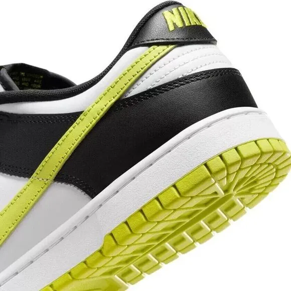 Nike Dunk Low DV0833-110 Sneakers Men's 8.5 White Leather Lifestyle Shoes TF3079