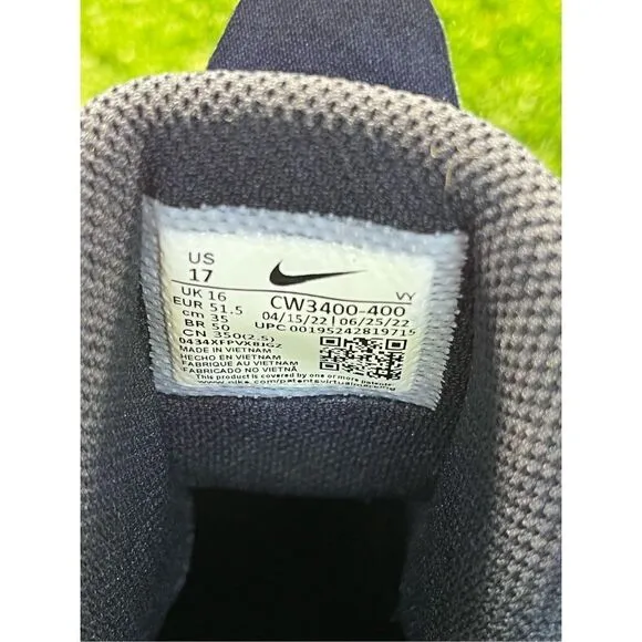 Nike KD Trey 5 IX Mid Basketball Shoes Blue Black Sneakers CW3400-400 Mens Sz 17