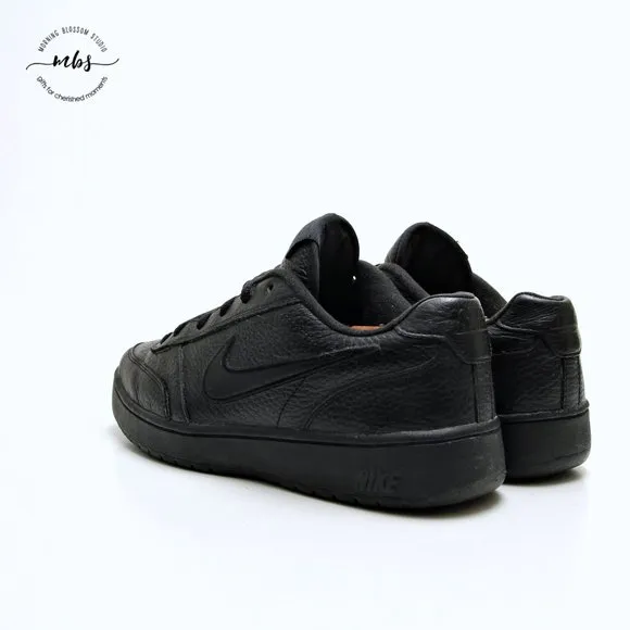 Nike SB Force 58 Premium Triple Leather Comfort Shoes Black Men Size 9.5