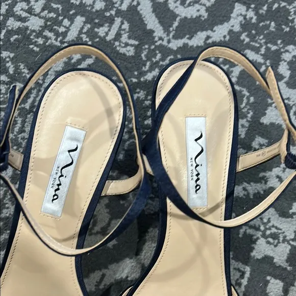 Nina Bobby New Navy Sandal Women's 11 New Unworn