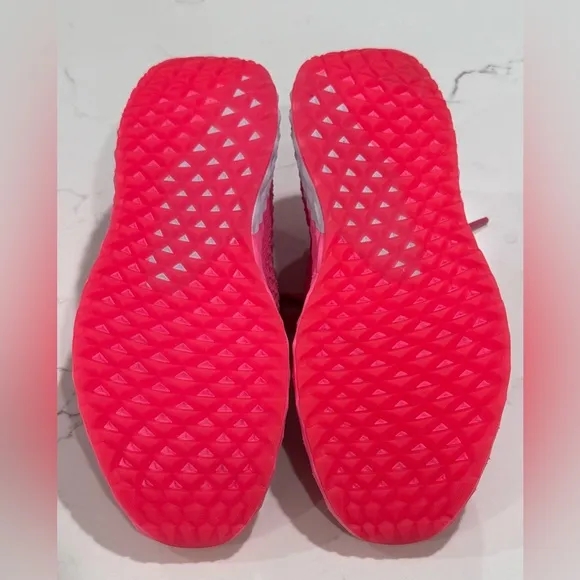NOBULL Pink Allday Diamond Reflective Knit Running Shoes Women’s Size 7.5 New