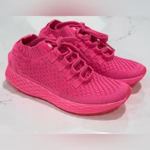 NOBULL Pink Allday Diamond Reflective Knit Running Shoes Women’s Size 7.5 New