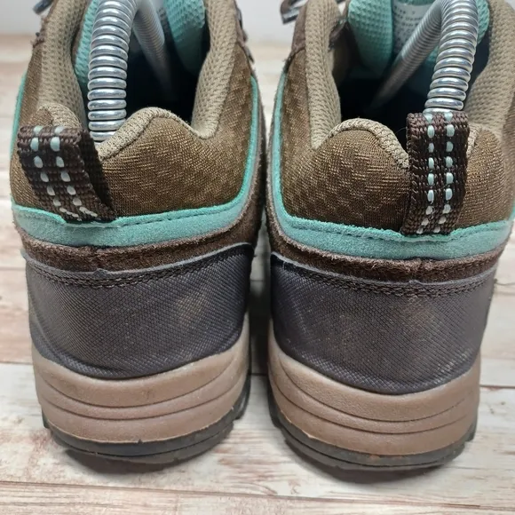 Northside Waterproof Hiking Shoes Trail Boots Brown Tan Aqua Women's Size 7
