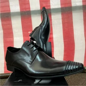 NWB Encore Fiesso BLACK Snake Leather Shoes FI3105