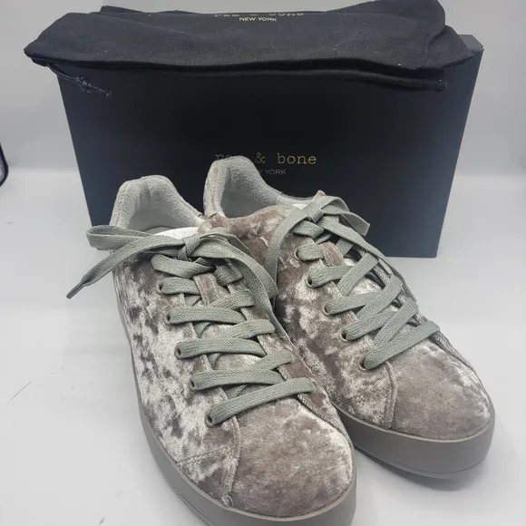 NWB Rag and Bone dove velvet shoes size 9