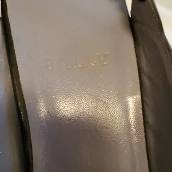 Nwob Elegant Bally Black Slingback Heels