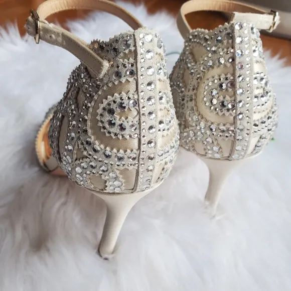 NWOT Badgley Mischka Roxy Heeled Sandal, Size 5.5