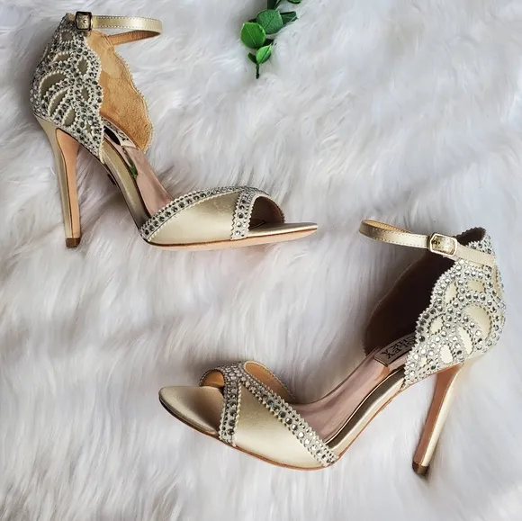NWOT Badgley Mischka Roxy Heeled Sandal, Size 5.5