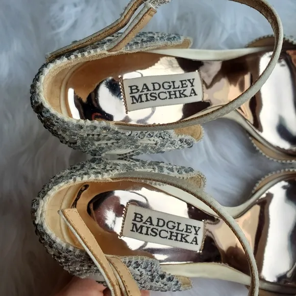 NWOT Badgley Mischka Roxy Heeled Sandal, Size 5.5