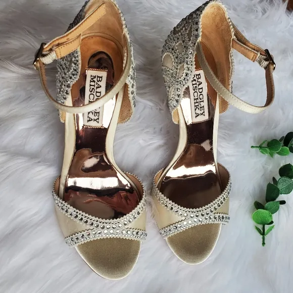 NWOT Badgley Mischka Roxy Heeled Sandal, Size 5.5