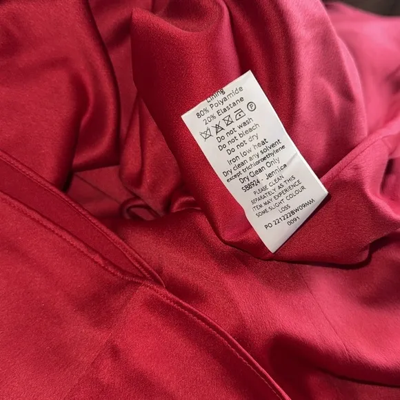 NWOT HOUSE OF CB Jennica Red Rose Satin And Lace Mini Dress sz XS
