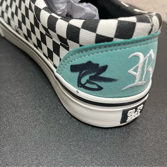 💥NWOT💥 Unisex Superrradical Signed Tyler Grosso Checkered Men's Shoes  Size8