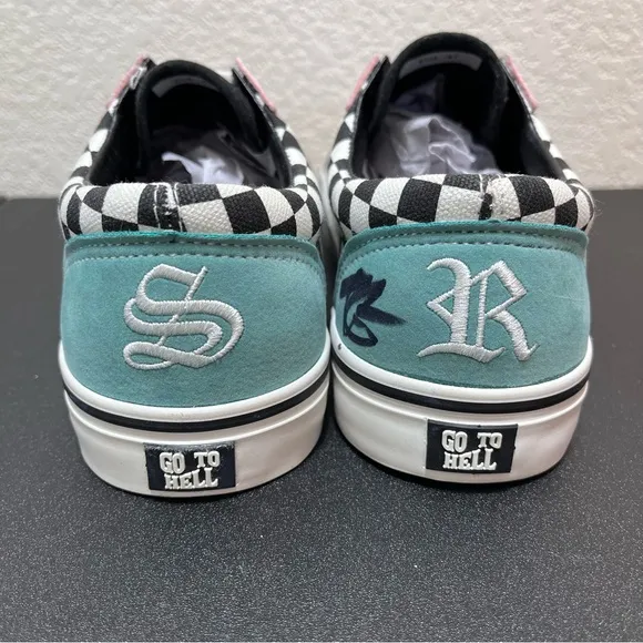 💥NWOT💥 Unisex Superrradical Signed Tyler Grosso Checkered Men's Shoes  Size8