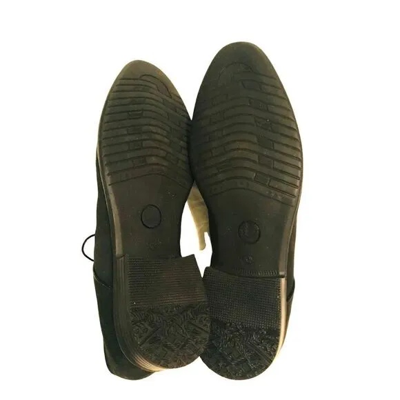 NWOT Herc Men`s Oxford Dress Shoes Genuine Leather Elegant Black Suede 42 Eu