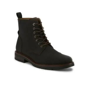 NWT DOCKERS Mens Black Lightweight Rawls Round Toe Lace-Up Boots Shoes 12 M
