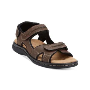 NWT DOCKERS Mens Brown Cut Out Newpage River Open Toe Sandals Shoes 12 M