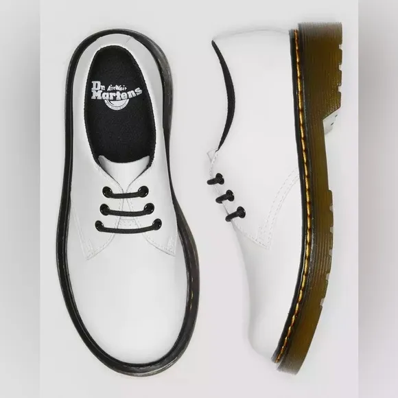 NWT Dr Martens 1461 White Leather Lace Up Shoes Ladies Size 5 Men’s 4 UK 3 EU 36