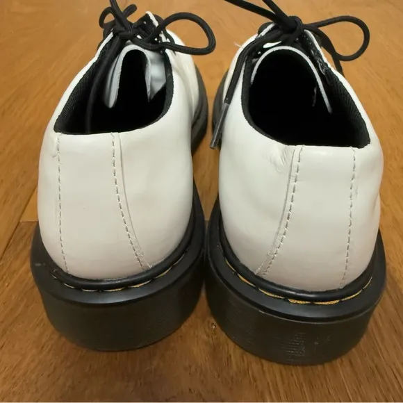 NWT Dr Martens 1461 White Leather Lace Up Shoes Ladies Size 5 Men’s 4 UK 3 EU 36