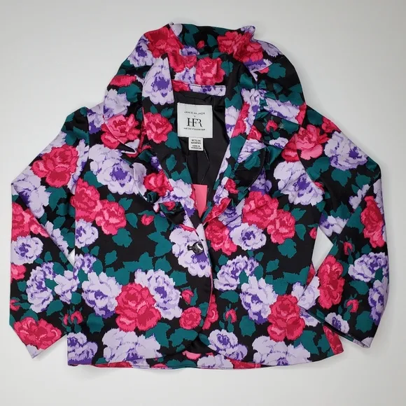 NWT {Janie &amp; Jack x Harlems Fashion Roe} Floral 3 pc Suit Outfit with Shoes