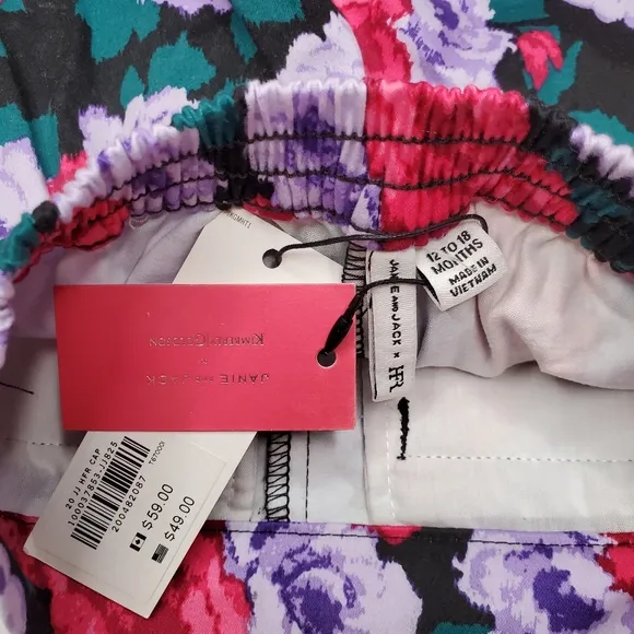NWT {Janie &amp; Jack x Harlems Fashion Roe} Floral 3 pc Suit Outfit with Shoes
