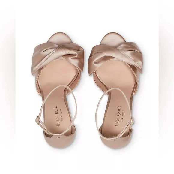 NWT Kate Spade Bridal Bow high heel sandals