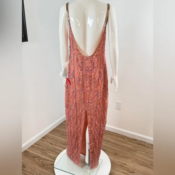 NWT Mac Duggal Sequin Column Gown Size 10