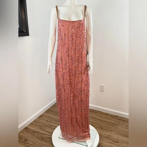 NWT Mac Duggal Sequin Column Gown Size 10