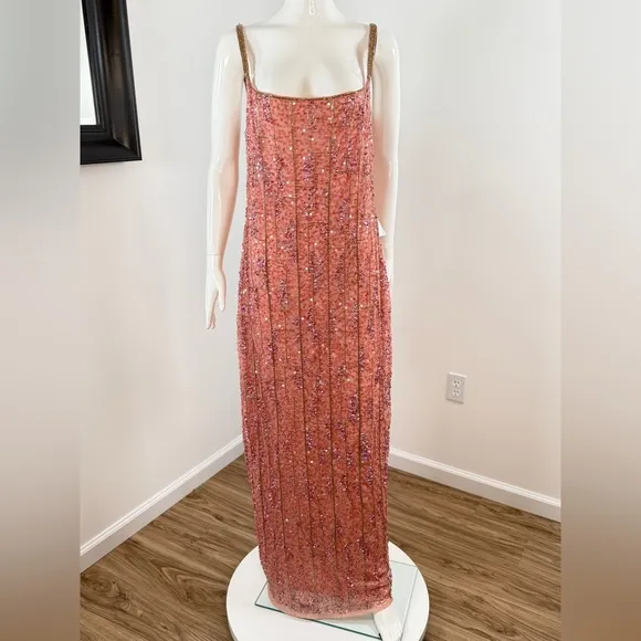 NWT Mac Duggal Sequin Column Gown Size 10
