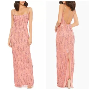 NWT Mac Duggal Sequin Column Gown Size 10