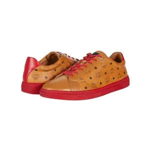 NWT MCM Mens Brown Terrain Derby Round Toe Platform Leather Sneakers Shoes 42