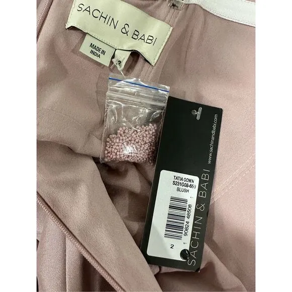 NWT SACHIN &amp; BABI Tatia Gown Blush Size 2 $995