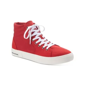 NWT SUN STONE Mens Red Jett Round Toe Platform Lace-Up Sneakers Shoes 9 M