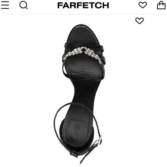 NWT ZADIG and VOLTAIRE Leather Amee Crystal Wing Court Shoe Strappy heels Sandal