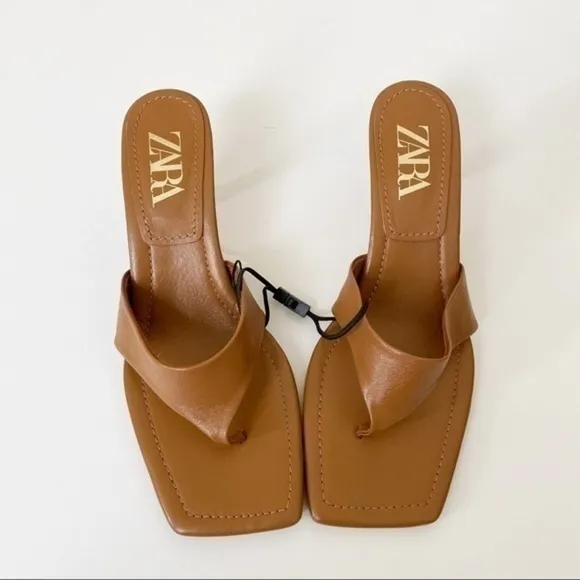 NWT Zara camel shoes