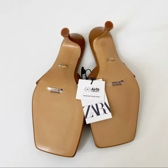 NWT Zara camel shoes