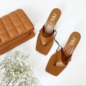 NWT Zara camel shoes