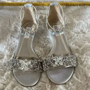 NWT Badgley Mischka Fiery Wedge Sandals