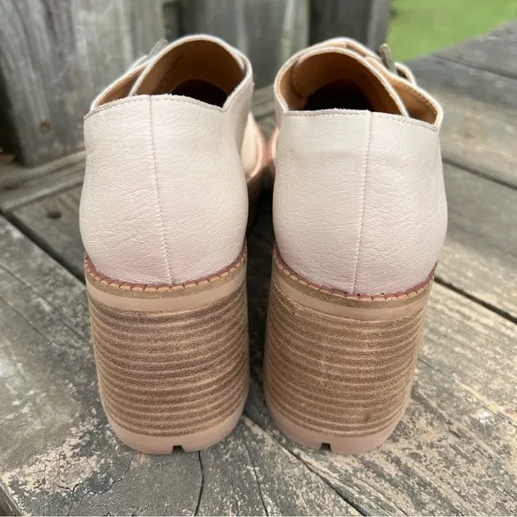 Oasis Society Chunky Heel Buckle Lug Sole 90s Y2K Platform Oxfords Shoes 7.5