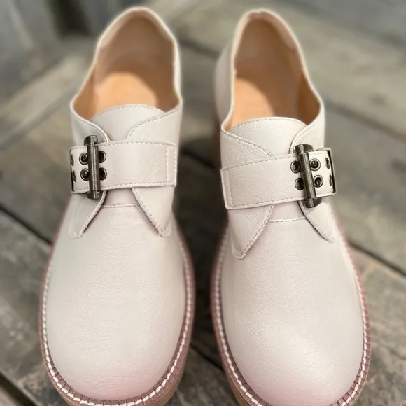 Oasis Society Chunky Heel Buckle Lug Sole 90s Y2K Platform Oxfords Shoes 7.5