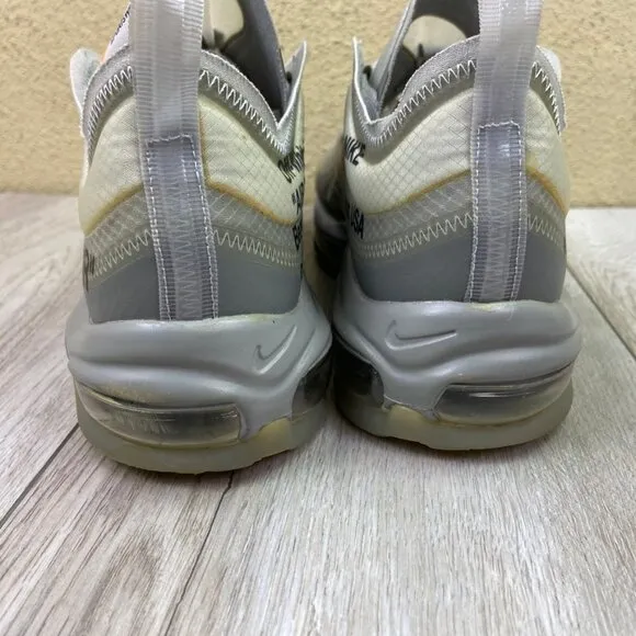 Off White Air Max 97 Shoes Mens Size 10 Gray Menta Sneaker Men AJ4585-101
