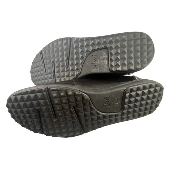 ohw? owns the factory | Ferrell Black Leather Hidden Eyelet Derby | sz‎ 9