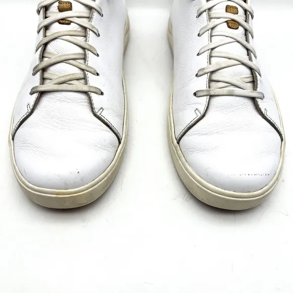 OluKai Lae'Ahi Li 'Ili White Leather Lace Up Sneakers Men's Shoes Size 12
