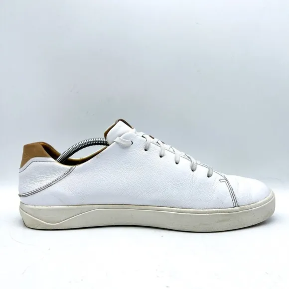 OluKai Lae'Ahi Li 'Ili White Leather Lace Up Sneakers Men's Shoes Size 12