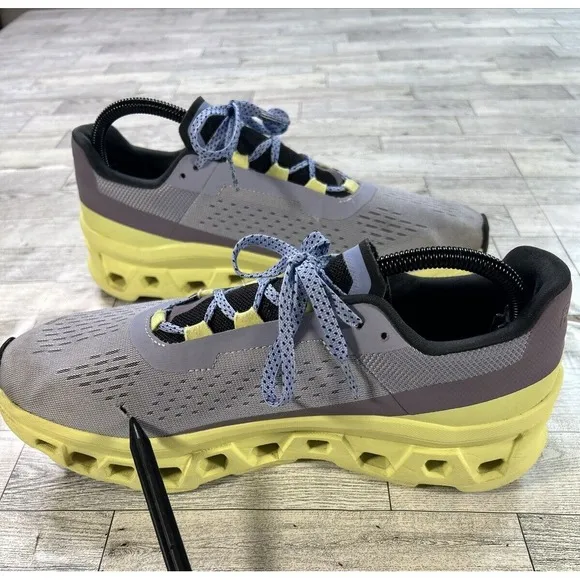 On Cloudmonster Sneakers Running Shoes in Nimbus Hay Size W10.5 Athletic Comfort
