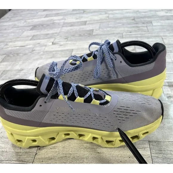 On Cloudmonster Sneakers Running Shoes in Nimbus Hay Size W10.5 Athletic Comfort